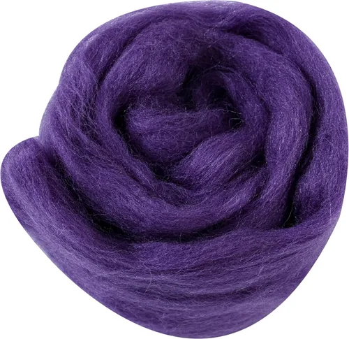 Miniatura 90 de 24 tipos de lana rosa, 4.23 oz (120 g), adecuado para fieltro húmedo y fieltro de aguja de telas hiladas de lana. Un paquete de prueba está Tonos