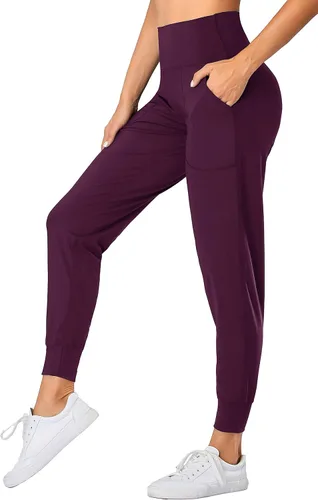 Miniatura 86 de Oalka - Pantalones deportivos para mujer, con cintura alta y bolsillos, para hacer deporte, yoga y entrenar