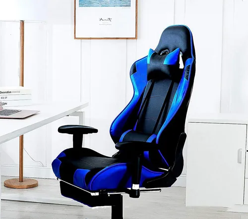 Miniatura 4 de Home Ergonomic Office Chair Ergonomic Computer Chair with Adjustable Height,Gaming Chair,High Back Adjustable Swivel Video Game Chair with Footrest