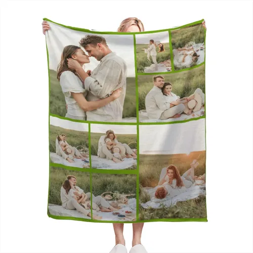 Miniatura 33 de Manta personalizada con texto fotográfico, manta de imagen personalizada para bebé, madre, padre, adultos, amigos, amantes, regalo personalizado