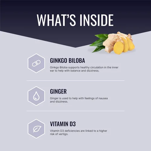 Miniatura 2 de Approved Science VertiSyl - Ginkgo Biloba, jengibre, vitamina D3, BioPerine - 60 Cápsulas - 1 mes de suministro