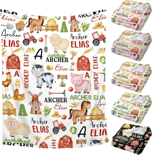Miniatura 12 de Manta de bebé personalizada de Sandilya para niñas y niños, manta de bebé personalizada con dinosaurio, manta envolvente para niños pequeños, bebés