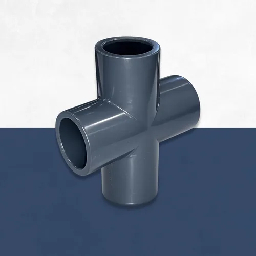 Miniatura 2 de ERA, Schedule 80 PVC, Cross Fitting, Serie 820, Conexión de enchufe (1/2")