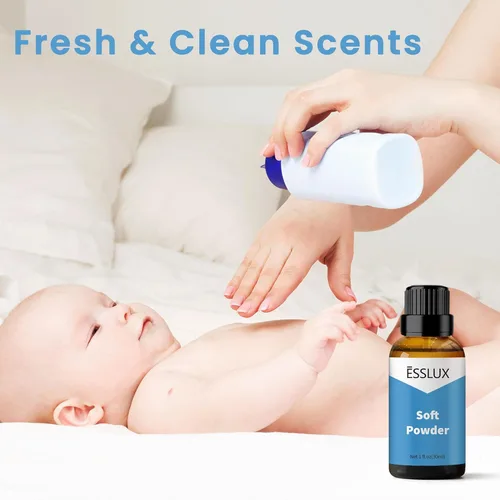 Miniatura 2 de Aceite aromático en polvo suave, aceites esenciales ESSLUX para difusor, fabricación de jabón para velas, aromas frescos y limpios, masaje perfumado