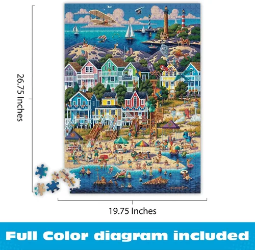 Miniatura 3 de Buffalo Games Eric Dowdle Outer Banks - Rompecabezas de 1000 piezas - 26.75 x 19.75 pulgadas, rectangular, diagrama de referencia incluido, arte
