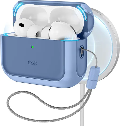 ESR Funda para AirPods Pro 3, Compatible con Funda de AirPods Pro de 3ª Generación (2025), Compatible con MagSafe, Cubierta de Protección Completa