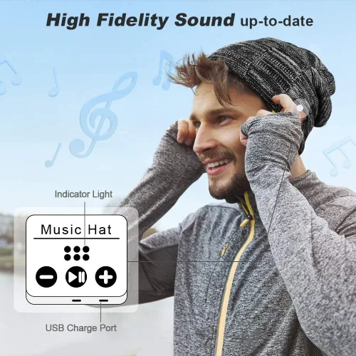 Miniatura 3 de HIGHEVER Bluetooth Hat - Stocking Stuffers Gifts for Men Women