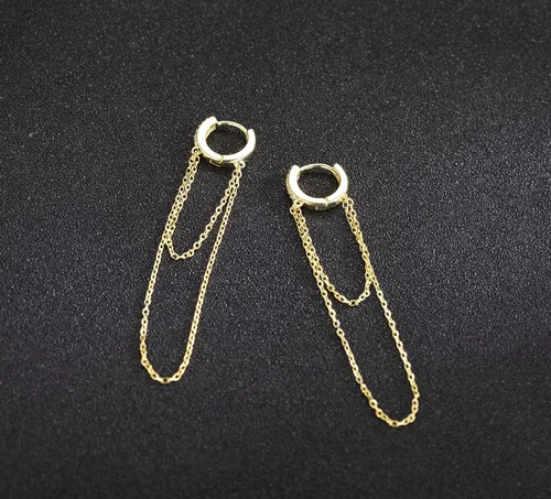 Miniatura 3 de SLUYNZ Aretes de aro pequeños de plata de ley 925 con circonita cúbica para mujer, diseño minimalista