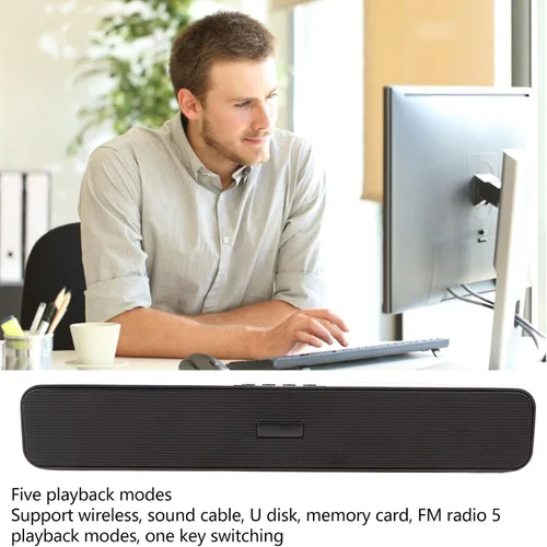 Miniatura 2 de Soundbar 5.0 Altavoz Bluetooth con 5 modos de reproducción, reducción de ruido sonido envolvente para uso doméstico