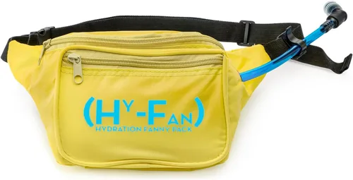 Miniatura 10 de HY-FAN Riñonera de hidratación con vejiga, 17 onzas, sin BPA, diseño manos libres, bolsillos seguros, ideal para actividades atléticas al aire Verde
