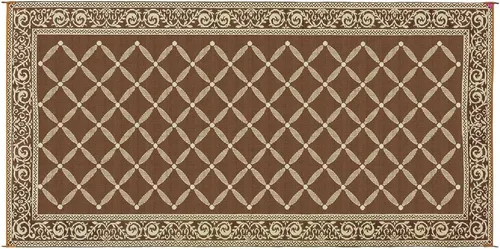 Miniatura 3 de Estera reversible Reversible Mats 119127, color marrón/beige de 9 x12 pies, Beige