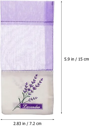Miniatura 3 de Bolsas de almacenamiento de bolsitas, bolsas vacías de lavanda, bolsas de almacenamiento de flores secas, bolsitas de lavanda, bolsas vacías