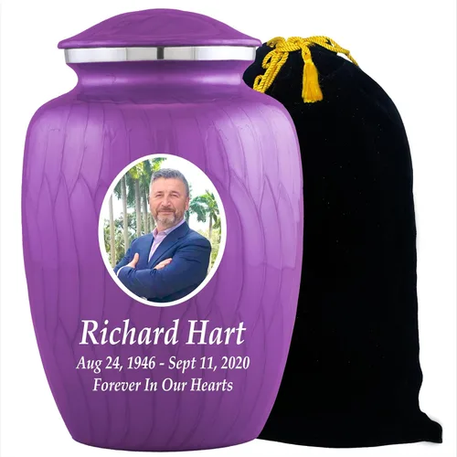 Miniatura 7 de Urnas de cremación con fotos personalizadas para cenizas adultas, hombres y mujeres, Urnas funerarias personalizadas de 200 libras para cenizas