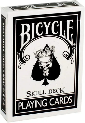 Miniatura 4 de Cartas de cartas de cráneo de bicicleta con 4 cartas mágicas adicionales