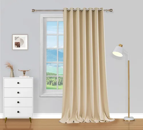 Miniatura 50 de PI Cortinas opacas para dormitorio, tratamiento de ventana con aislamiento térmico de anillo superior, cortinas oscurecedoras de habitación