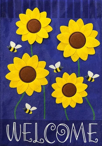 Miniatura 17 de Briarwood Lane Bandera de casa de verano con jilguero y girasoles 19 - Jilguero