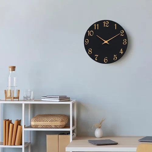 Miniatura 4 de Roymnie Reloj de Pared, Relojes de Pared Modernos de 10 Pulgadas Operados con Batería, Reloj Silencioso Sin Tictac Decorativo para Cocina, Sala