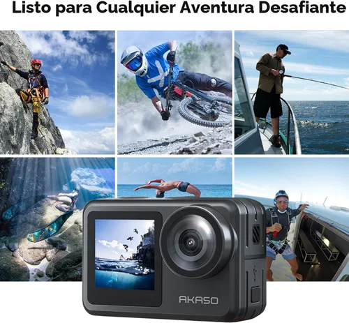 Miniatura 6 de AKASO Brave 7 LE 4K30fps Cámara de acción con 64 GB MicroSDXC U3 Tarjeta de Memoria Kit de Accesorios Paquete Ultra HD 131FT Cámara impermeable EIS