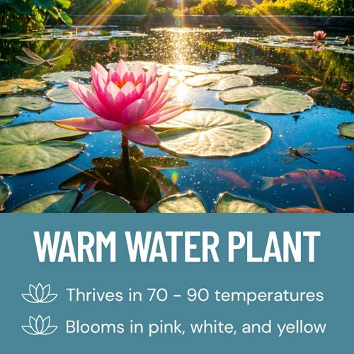 Miniatura 6 de Lotus Seeds (paquete de 30) – Loto de agua acuática para plantar – Cultivar en estanque Koi, cuenco o contenedor – Planta de jardín de agua