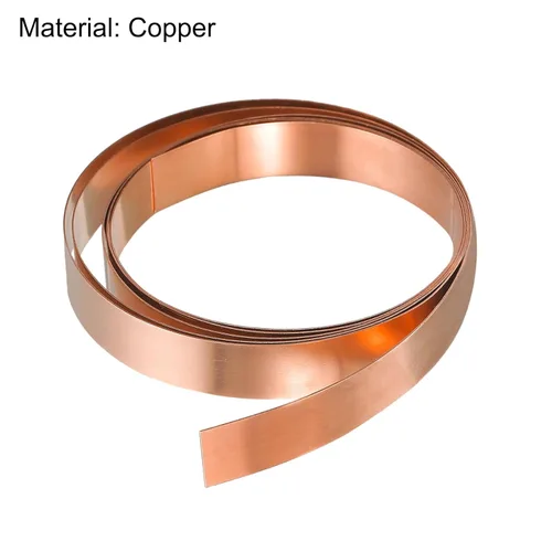 Miniatura 3 de uxcell Rollo de hoja de cobre, placa 3,280.8 ft m x 32.8 ft m x 2.0 ft m de la hoja del metal