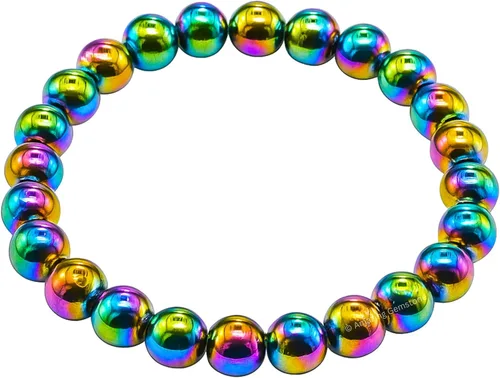 Miniatura 498 de Amazing Gemstone Pulsera de cristal para mujeres y hombres, pulsera de cristal curativo de protección, pulsera elástica con cuentas de piedras