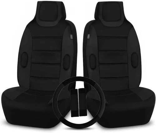 Miniatura 7 de FH Group - Almohadón para asiento delantero, Beige / Negro