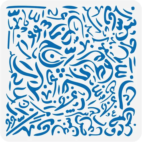 FINGERINSPIRE Plantilla de caligrafía del alfabeto árabe de 11.8 x 11.8 pulgadas, plantilla de escritura desordenada, plantilla de plástico con