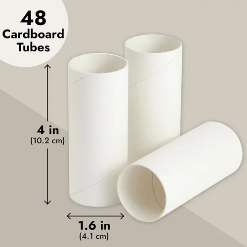 Miniatura 5 de Paquete de 48 rollos de papel higiénico de cartón, 3.9 in de longitud