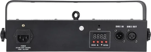 Miniatura 3 de MFL. S100 132-LED Luz estroboscópica de escenario de 132 LED, iluminación de escenario blanca brillante, luz ciega y de lavado, luces de DJ