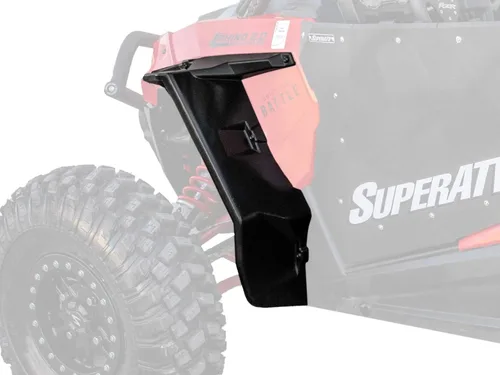 SuperATV Guardabarros guardabarros para Polaris RZR XP 1000 / XP 4 1000 2014-2023 | Durabilidad extrema | Protección adicional de 8.5 pulgadas |