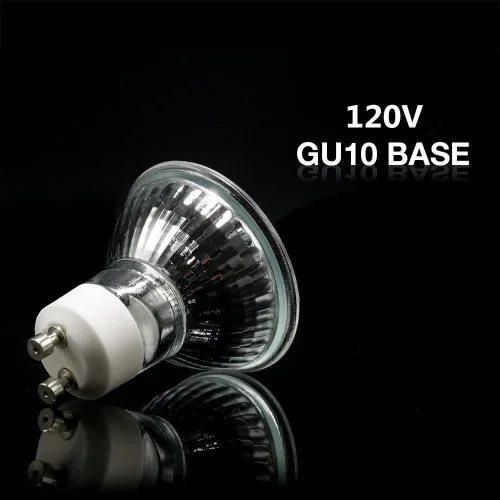 Miniatura 4 de Bombillas LED GU10 de 5 W, 120 V, luz blanca regulable de 6000 K, cubierta de vidrio, equivalente a bombillas halógenas GU10 de 50 W, luz LED ultra