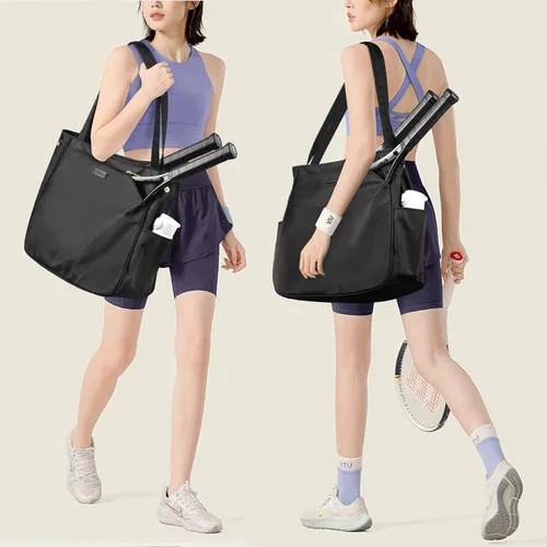 Miniatura 7 de CHICECO Bolsa de tenis para mujer, bolsa de raqueta de tenis grande, bolsa de tenis 2 raquetas, bolsa de pickleball, bolsa de pádel
