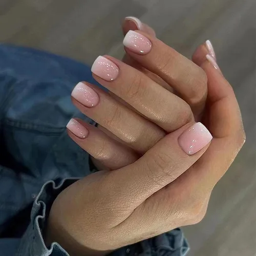 Miniatura 8 de Uñas postizas cuadradas cortas a presión, diseño de ojo de gato rojo, uñas postizas cortas con pegamento brillante, uñas postizas acrílicas