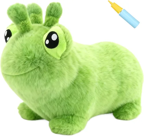 Miniatura 16 de INPANY Juguetes Saltarines de Vaca Animales de Granja para Regalos de Niña de 2 Años, Caballo Saltarín Inflable de Peluche para Niños, Montable Toro