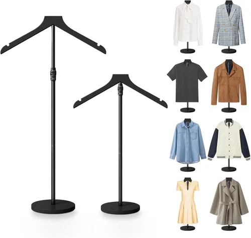 Miniatura 13 de Maniquí de torso, soporte de exhibición de camisa ajustable en altura de 30 a 41 pulgadas para tiendas de vendedores, fiesta de graduación, montaje