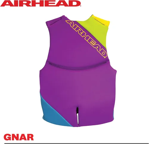Miniatura 3 de Airhead Gnar Neolite Kwik-Dry Life Jacket - USCG Approved Type III PFD Life Vest, Lightweight Flexible Fit for Boating, Tubing & Watersports