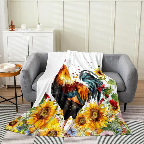 Miniatura 23 de Erosebridal Highland - Manta de vaca de 40 x 50 pulgadas, diseño de rosas para niños, niñas, niños, adolescentes, adultos, animales salvajes
