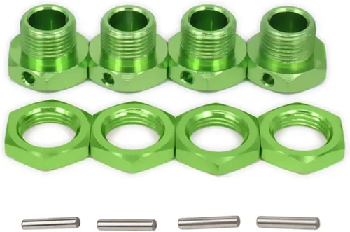 Miniatura 2 de Adaptador de tuercas de rueda hexagonal de aluminio de 0.669 in para Arrma 6s BLX Infracción Limitless Mojave Typhon hopups piezas de actualización