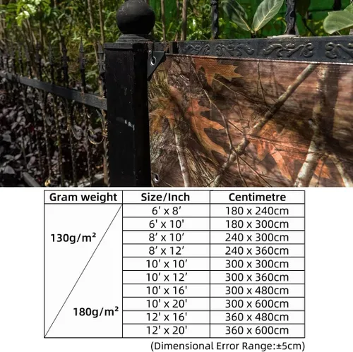 Miniatura 4 de LOOGU Lona impermeable resistente, cubierta de poliéster multiusos de camuflaje de árbol biónico
