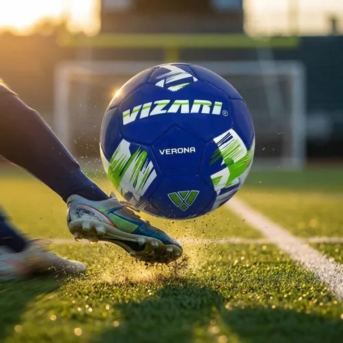Miniatura 9 de Vizari Verona - Balón de fútbol para exteriores con carcasa TPS duradera y vejiga de butilo reforzada, pelota de fútbol juvenil ideal para práctica