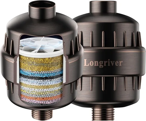 Miniatura 13 de Filtro de Ducha R7 de Alta Capacidad Filtro de Agua de Ducha para Agua Dura 99.99% Elimina el Cloro, Suavizante de Agua de Ducha, Mejora tu piel