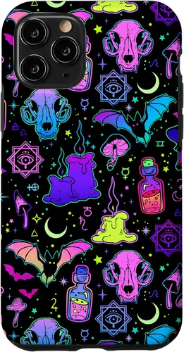 Miniatura 27 de Funda de brujería mágica para iPhone 16 con diseño gótico pastel de Halloween