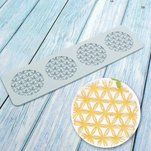Miniatura 5 de Moldes de silicona 3D de hojas huecas para chocolate, molde de panal, abeja, caramelo, patrón de flores, molde para fondant, decoración de tartas