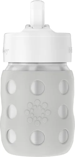 Miniatura 17 de Lifefactory Biberón de cuello ancho aislado al vacío de acero inoxidable de 8 onzas con pezón para sorber, melón, LS2251WCA4 Cantaloupe
