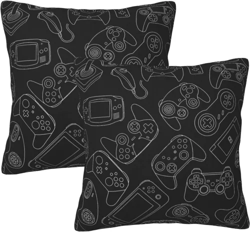 Miniatura 10 de Perinsto Juego de 2 fundas de almohada decorativas para sofá, cama, decoración del hogar, 16 x 16 pulgadas