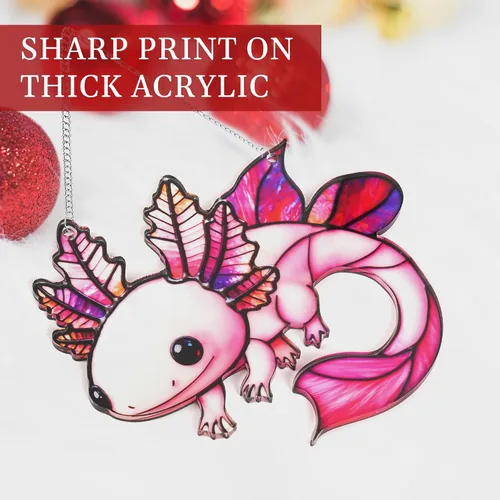 Miniatura 4 de Axolotl - Adorno de Navidad, adornos de playa para árbol, regalo de tortuga marina para mujeres, regalos de playa para mujeres, ideas de relleno