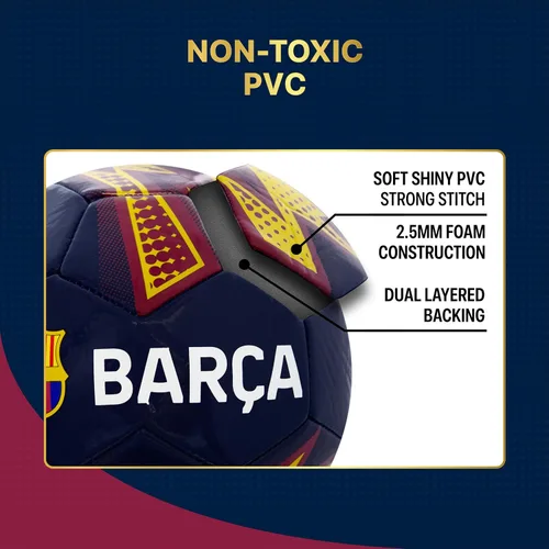 Miniatura 6 de Icon Sports Officially Licensed FC Barcelona Soccer Ball 95BL-Barcelona-Navy