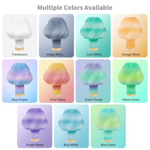 Miniatura 8 de IEMAI Paquete de filamento PETG de 0.069 in, filamento de impresora 3D multicolor translúcido degradado de hasta 23.622 in/s de impresión rápida, 4