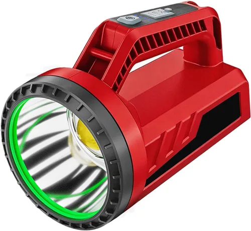 Miniatura 9 de Linterna LED recargable, linterna de camping portátil de 4800 mAh, 7 modos de luz e impermeable, proyector de mano súper brillante para emergencias