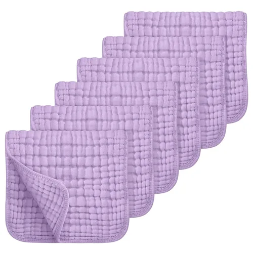 Miniatura 9 de Looxii - Paquete de 12 trapos de muselina para eructos, 100 % algodón, grandes, 20 x 10 pulgadas, extrasuaves y absorbentes, para bebés, niños